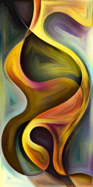 Arka plan şekilleri ve eğrileri modern sanatın konuda oluşur