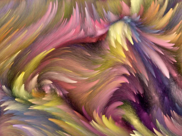 まんじシリーズをペイントします 色のための乱流の縞は抽象芸術の背景として使用します — ストック写真
