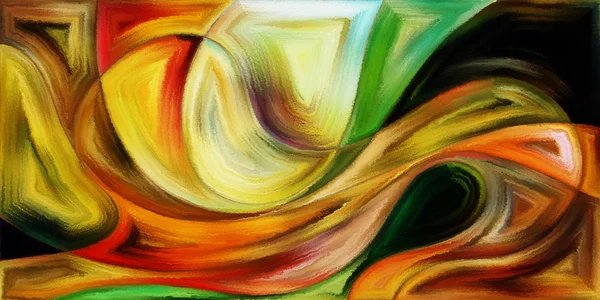 Modern sanatın konuda dalgalı formlarının arka plan