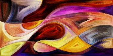 Modern sanatın konuda dalgalı formlarının arka plan