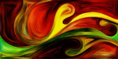 Modern sanatın konuda dalgalı formlarının arka plan