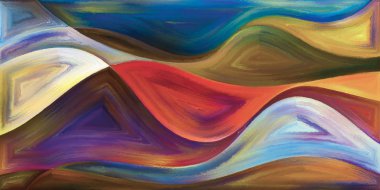 Arka plan modern sanatın konuda eğri şekiller oluşur