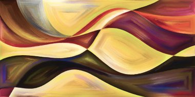 Arka plan modern sanatın konuda eğri şekiller oluşur