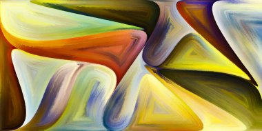 Arka plan şekilleri ve eğrileri modern sanatın konuda oluşur