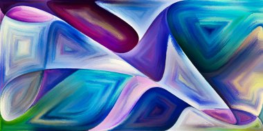 Arka plan şekilleri ve eğrileri modern sanatın konuda oluşur