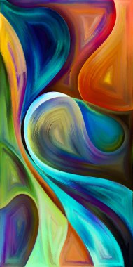 Arka plan şekilleri ve eğrileri modern sanatın konuda oluşur