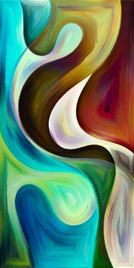 Arka plan şekilleri ve eğrileri modern sanatın konuda oluşur