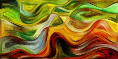 Modern sanatın konuda dalgalı formlarının arka plan