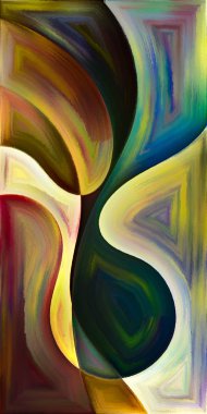 Arka plan şekilleri ve eğrileri modern sanatın konuda oluşur