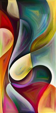 Arka plan şekilleri ve eğrileri modern sanatın konuda oluşur