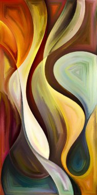 Arka plan şekilleri ve eğrileri modern sanatın konuda oluşur