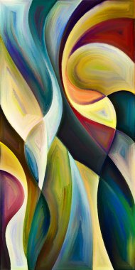 Arka plan şekilleri ve eğrileri modern sanatın konuda oluşur