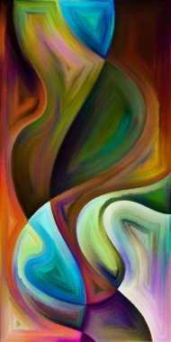 Arka plan şekilleri ve eğrileri modern sanatın konuda oluşur