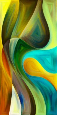 Arka plan şekilleri ve eğrileri modern sanatın konuda oluşur