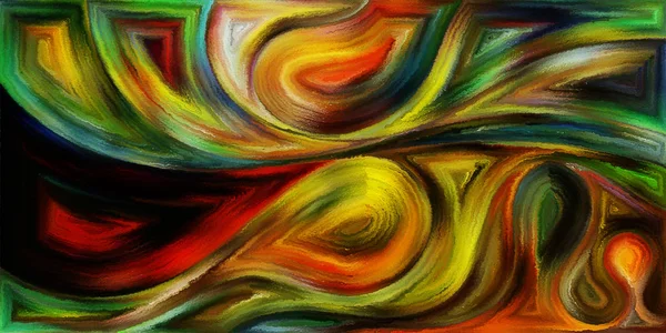 Abstracte Achtergrond Van Golvende Vormen Ten Aanzien Van Moderne Kunst — Stockfoto