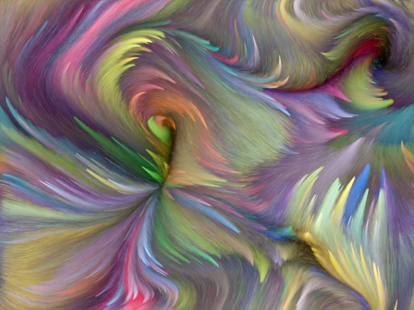 Swirls Serisi Boya Çalkantılı Çizgileri Renk Sanat Arka Planı Olarak — Stok fotoğraf