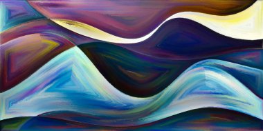 Arka plan şekilleri ve eğrileri modern sanatın konuda oluşur