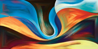 Arka plan modern sanatın konuda eğri şekiller oluşur