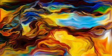 Renkli organik formları konuyla ilgili sanat ve doğa resim.