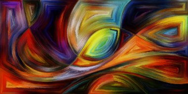 Modern sanatın konuda dalgalı formlarının arka plan