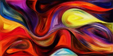 Modern sanatın konuda dalgalı formlarının arka plan