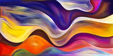 Arka plan modern sanatın konuda eğri şekiller oluşur