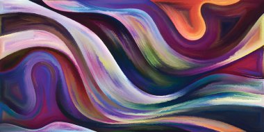 Arka plan modern sanatın konuda eğri şekiller oluşur