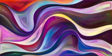 Arka plan modern sanatın konuda eğri şekiller oluşur