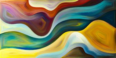 Arka plan şekilleri ve eğrileri modern sanatın konuda oluşur