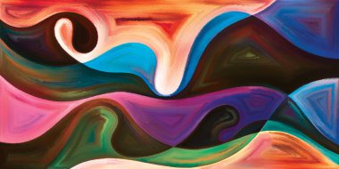 Arka plan modern sanatın konuda eğri şekiller oluşur