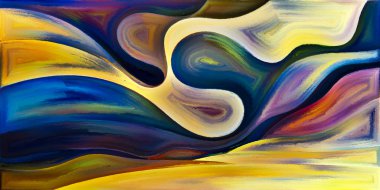 Arka plan şekilleri ve eğrileri modern sanatın konuda oluşur