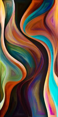 Arka plan şekilleri ve eğrileri modern sanatın konuda oluşur