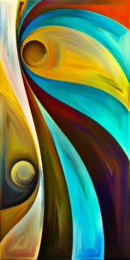 Arka plan şekilleri ve eğrileri modern sanatın konuda oluşur