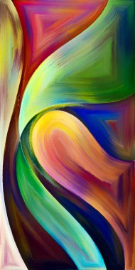 Arka plan şekilleri ve eğrileri modern sanatın konuda oluşur