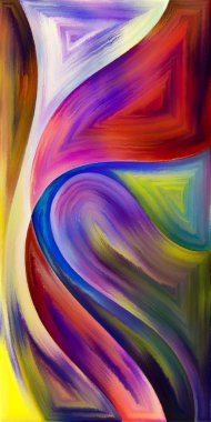 Arka plan şekilleri ve eğrileri modern sanatın konuda oluşur