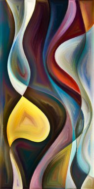 Arka plan şekilleri ve eğrileri modern sanatın konuda oluşur