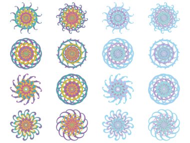 Çiçek simgesi izole Eps10 vektör formatında