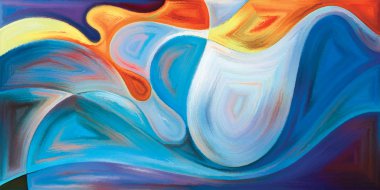 Arka plan modern sanatın konuda eğri şekiller oluşur