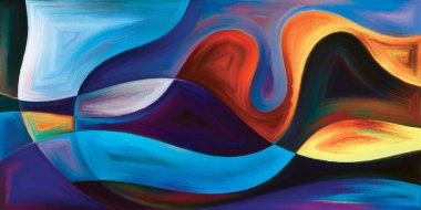 Arka plan modern sanatın konuda eğri şekiller oluşur