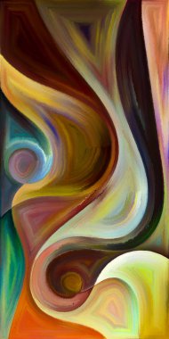 Arka plan şekilleri ve eğrileri modern sanatın konuda oluşur