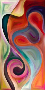 Arka plan şekilleri ve eğrileri modern sanatın konuda oluşur