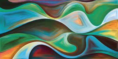 Arka plan modern sanatın konuda eğri şekiller oluşur