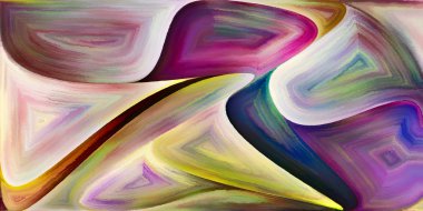 Arka plan şekilleri ve eğrileri modern sanatın konuda oluşur