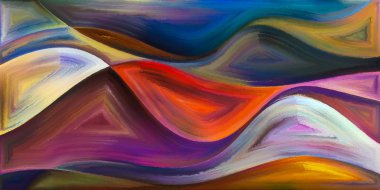 Arka plan modern sanatın konuda eğri şekiller oluşur