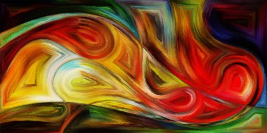 Modern sanatın konuda dalgalı formlarının arka plan