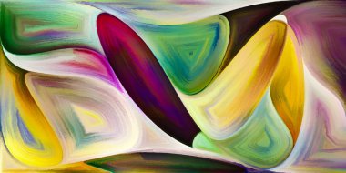 Arka plan şekilleri ve eğrileri modern sanatın konuda oluşur