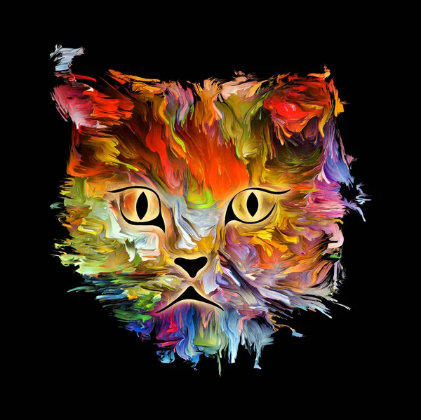 Katzenfarbe — Stockfoto