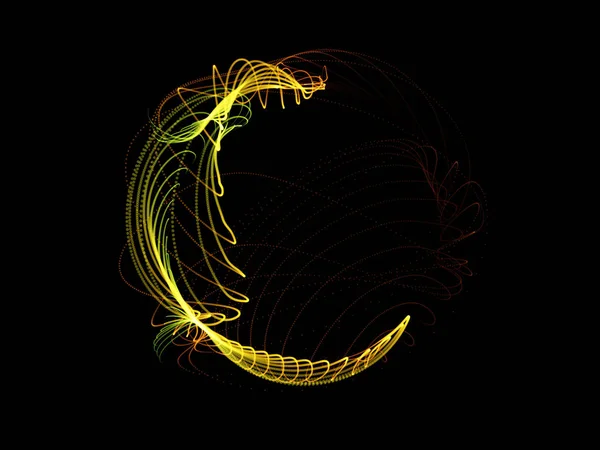 Сферичні частинки Вихровий фон — стокове фото