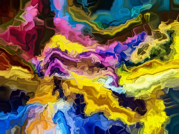Aquarela colorida na lona — Fotografia de Stock