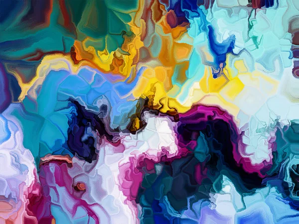 Farbenfrohe Aquarelle auf Leinwand — Stockfoto